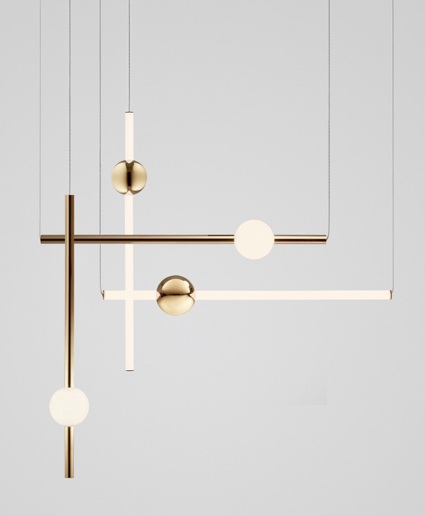 لوستر سقفی مدل مدرن خطی